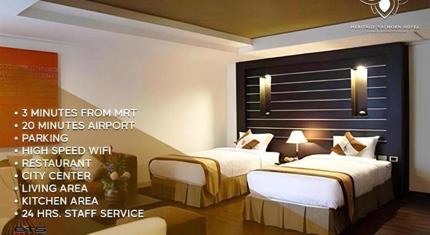 The Heritage Sathorn Suite Hotel Bangkok Exterior foto